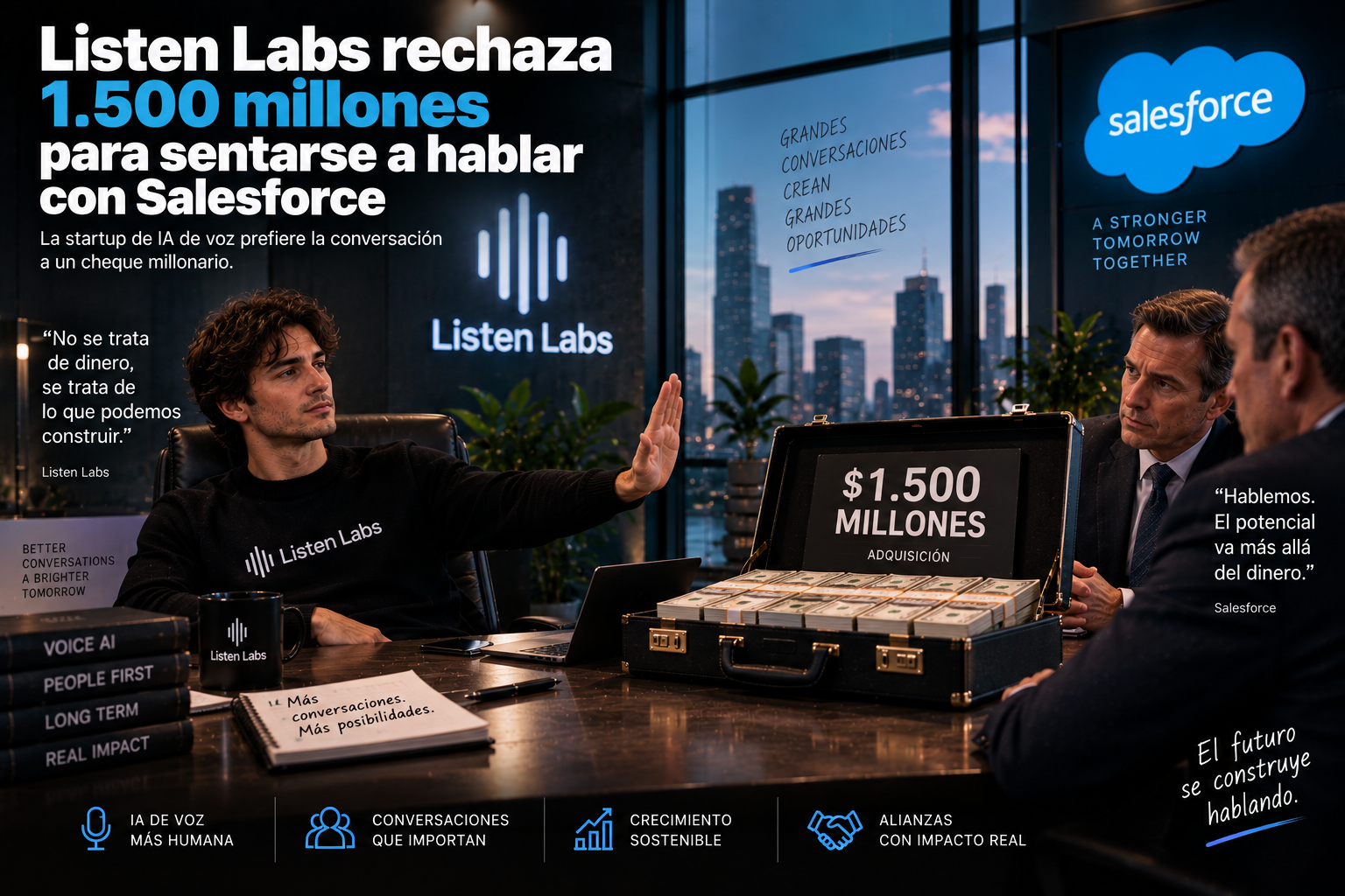 Ilustración sobre alianzas estratégicas de las startups de IA