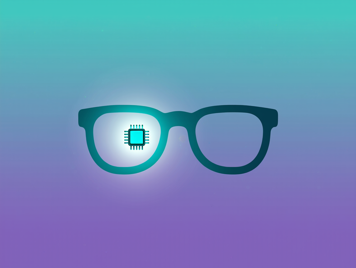Ilustración sobre la IA diminuta para gafas inteligentes con Qualcomm