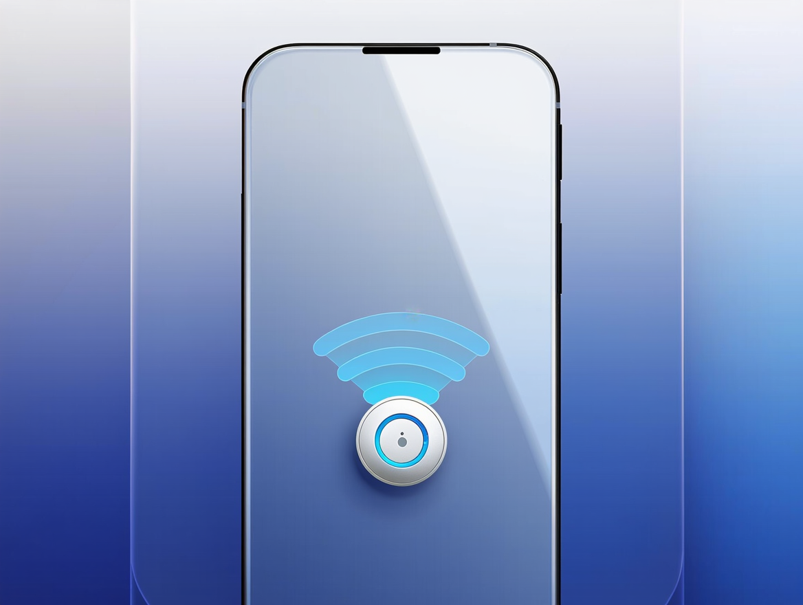 Ilustración sobre SpeakON, el botón de voz con IA para MagSafe